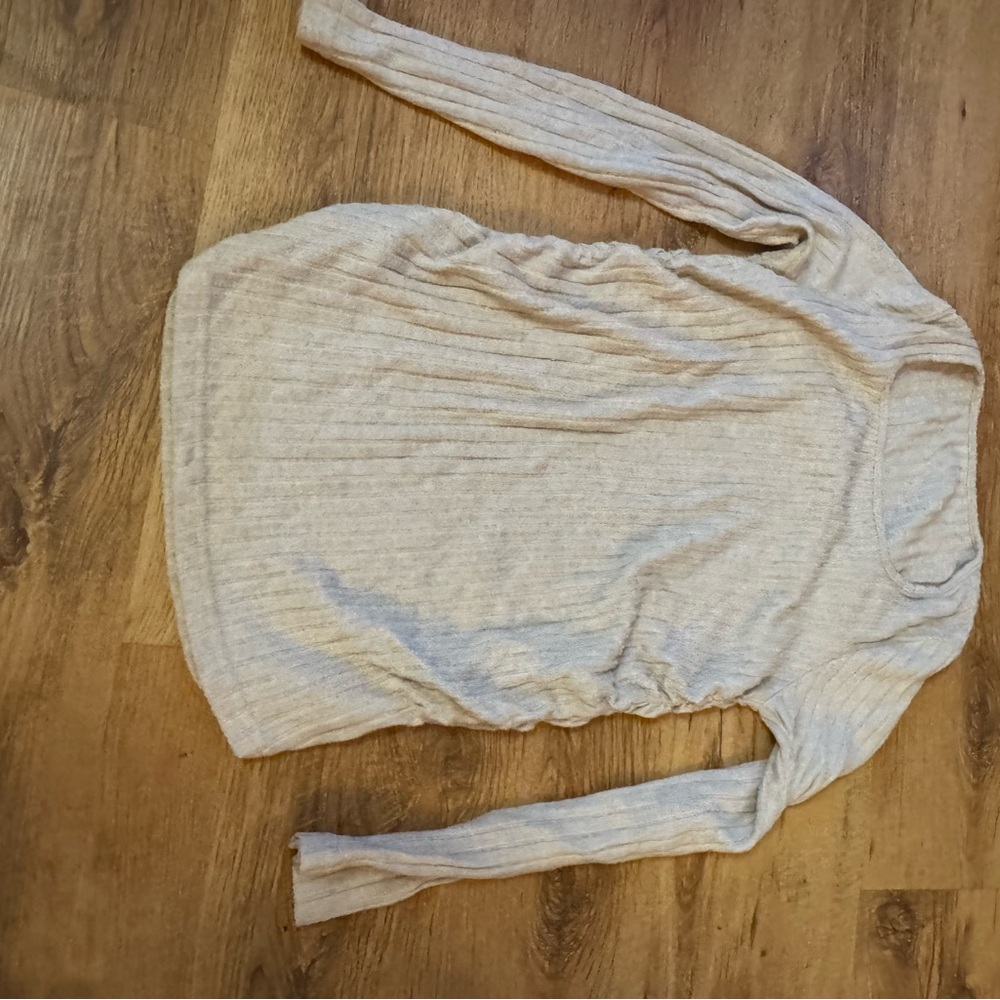 Maternity SHEIN Light Gray Long Sleeve Top